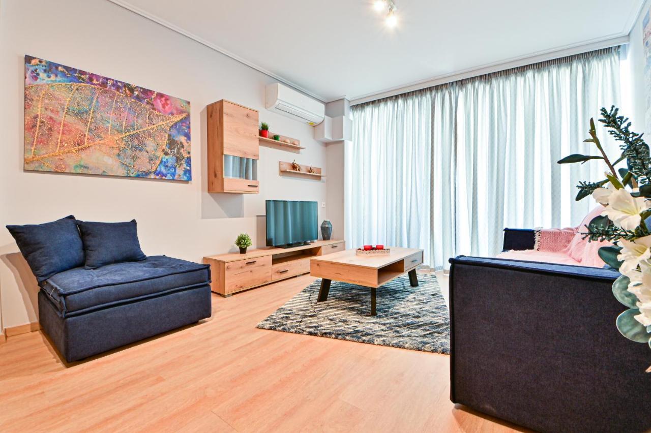 Beautiful New Apartment 5 Min From Piraeus Port Экстерьер фото